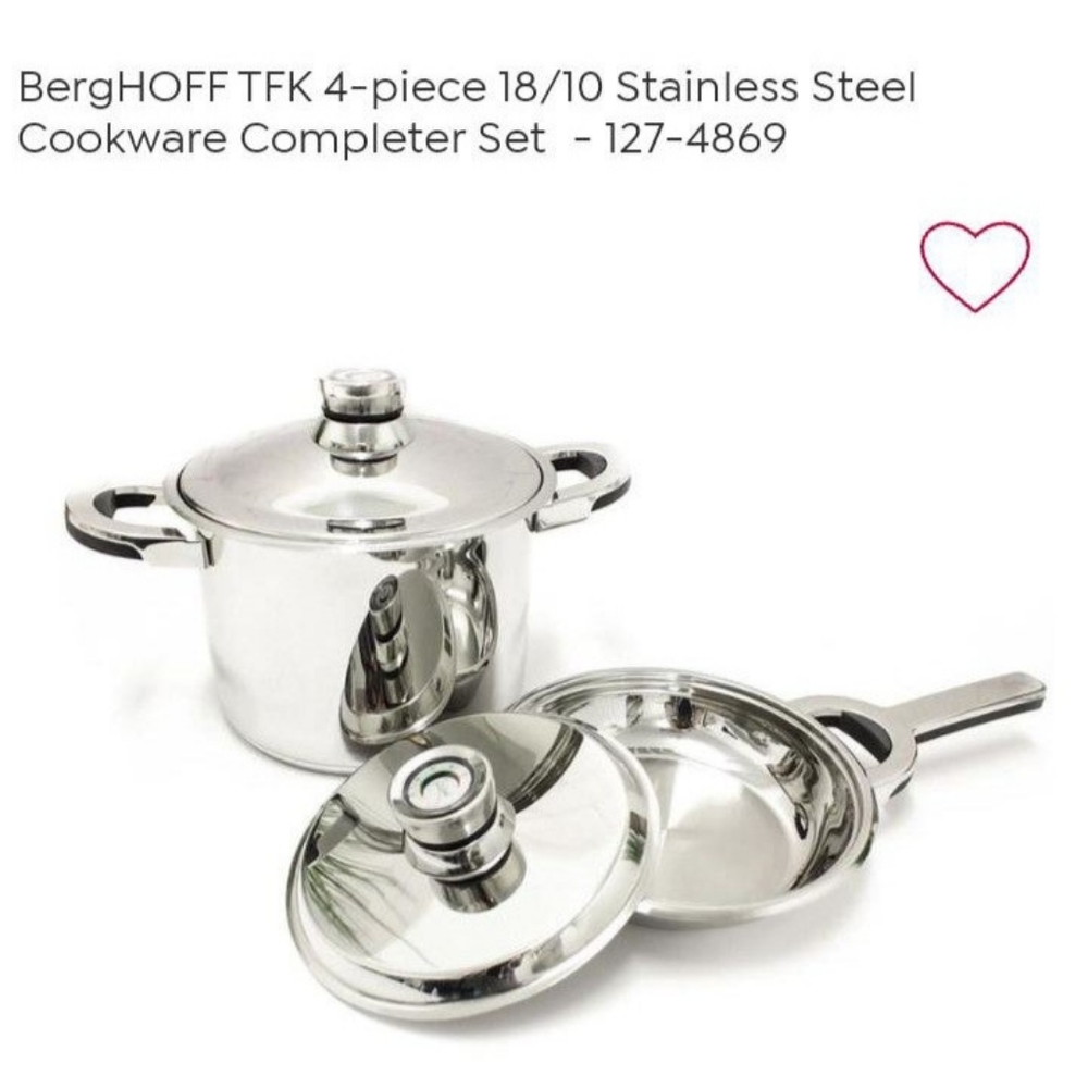 BergHOFF stainless steel cookware set